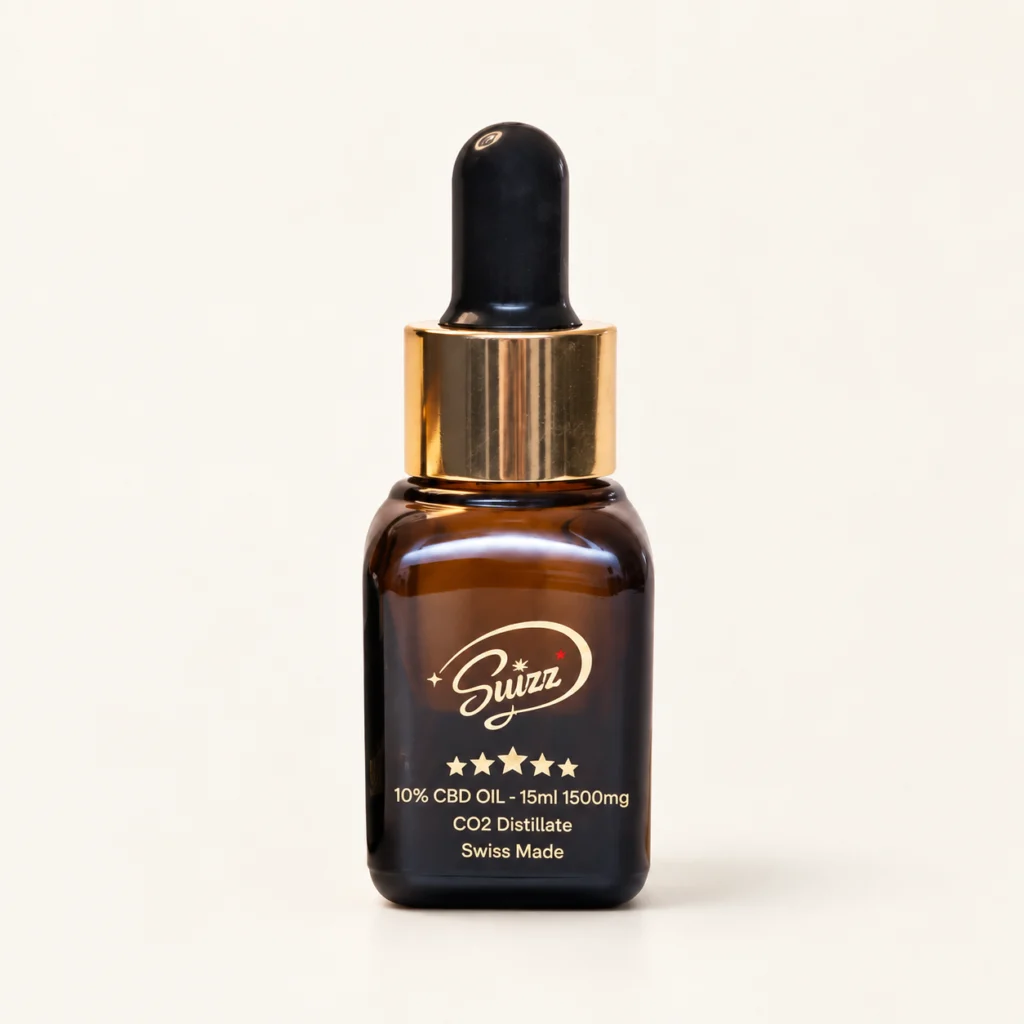 Suizz CBD Oil 10% in the coordinated ivory studio collection