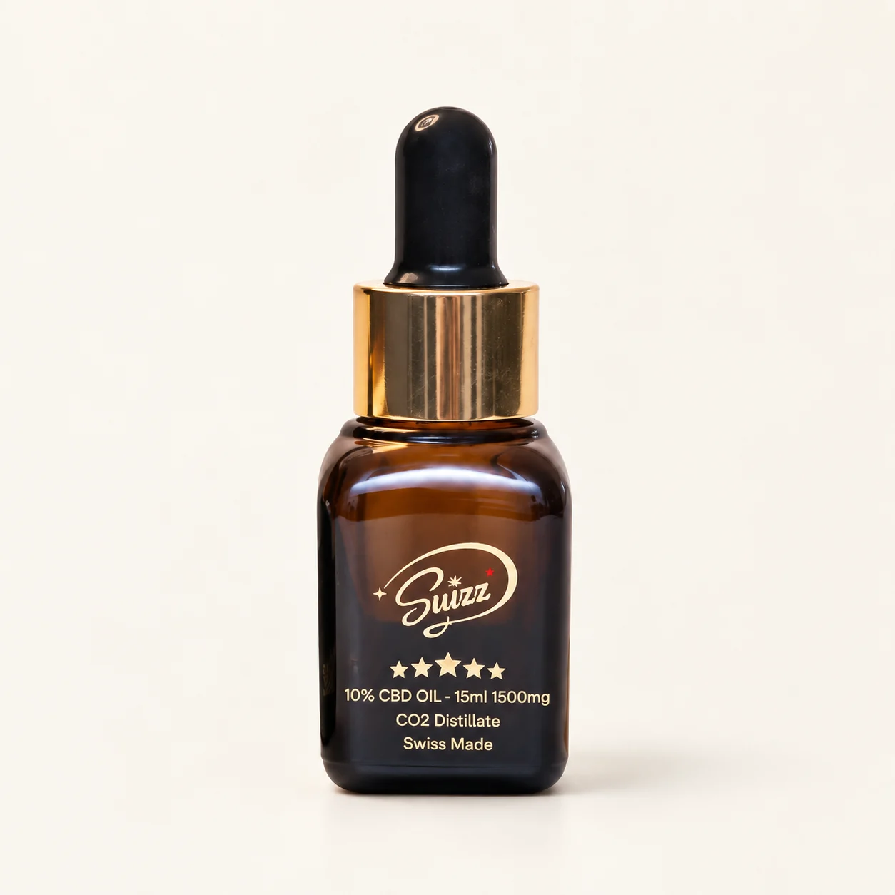 Suizz CBD Oil 10% in the coordinated ivory studio collection